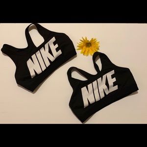 New Nike Dri-FIT Medium Sports Bra Black 2 for 30